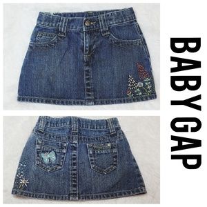 Baby Gap embroidered Jean Skirt Sz.2T